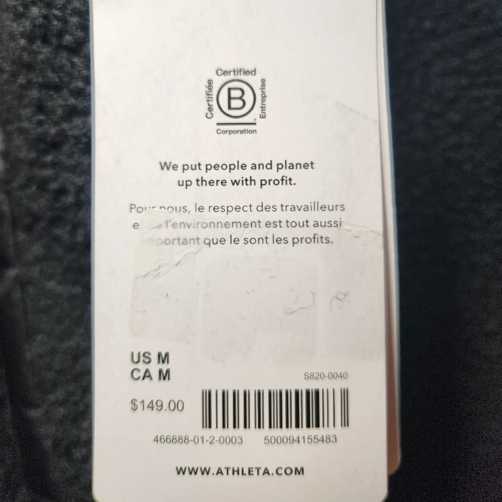 SALE! NWT Athleta Cozy Sherpa Snap Sweatshirt (pullover) - Black Size M - Picture 5 of 5